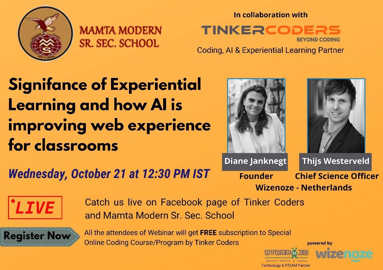 An amazing audience of 5000+ online students in India are interacting with Diane and Thijs.